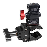 Crab Clamp SLR Camera Powerful Clip  Handle Adjustable  Gimbal Monitor Bracket For With 1/4 Threaded Hole Camera  Sony A7R3/ DJI Ronin RS 2