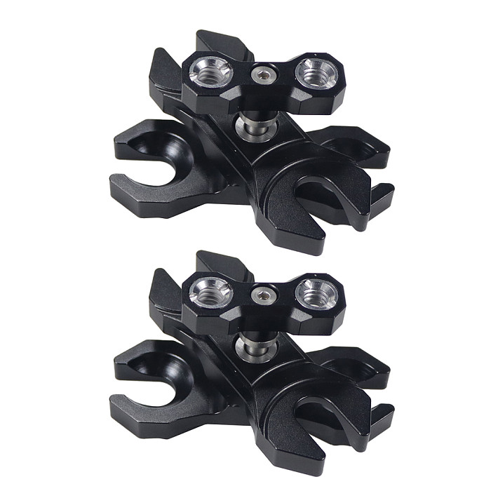 2PCS Dia 20mm Ballhead Magic Arm with 1/4 or 3/8 Allai positioning Screw  for A7C XT4 DSLR Camera Cage Rig Monitor Mount Bracket