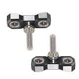 Adjustable Angle Handle Aluminum Alloy Knob Stainless Steel Screw M5*17MM  with 3/8 turn 1/4  External Tooth Pitch 0.8MM