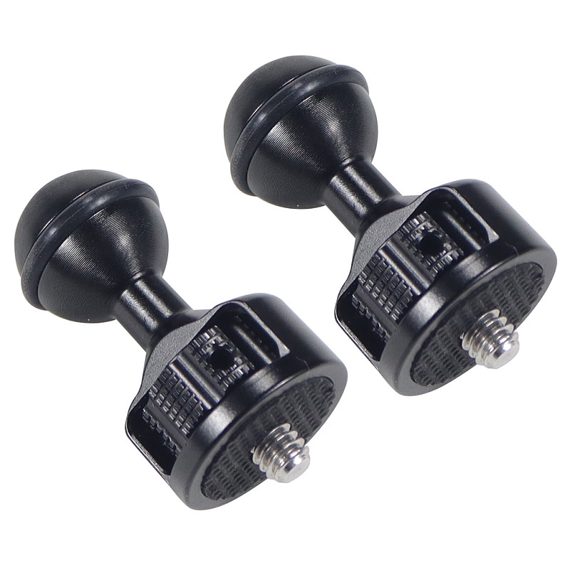 2PCS Dia 20mm Ballhead Magic Arm with 1/4 or 3/8 Allai positioning Screw  for A7C XT4 DSLR Camera Cage Rig Monitor Mount Bracket