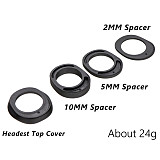 QWINOUT 4Pcs Road Bike Bicycle Stem Handlebar Spacer Set For 1-1/8(28.6mm) Fork Integrated Handlebar Headset Washer Accessories