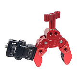 Upgraded Anti-slip And Anti-loosening Tactical  Head Multi-Functional Crab Claw For  1/4 or 3/8 Threaded Holes Cameras