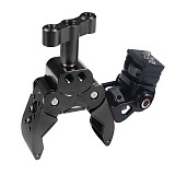 Crab Clamp SLR Camera Gimbal Strong Clip 1/4 Snail  Monitor Bracket For Cameras With 1/4 Threaded Holes