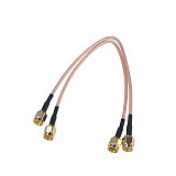 N male plug to N male plug RF Pigtail Jumper Cable RG142 20inch Double shield 20cm