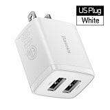 Baseus 10.5W Dual USB Mini Charger Fast Charge For iPhone 13 12 Pro Max Xiaomi Portable Mobile Phone Travel Charger