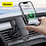 Baseus Qi 15W Wireless Car Phone Charger Holder Mount Bracket Fast Charging Holder For Samsung iPhone Car Phone Holder Mount