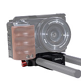 BGNING Aluminum Alloy Base Plate 15mm Double-hole Tube Clamp Head For Sony A7C / Panasonic GH5S / Fuji XT4  Universal Camera