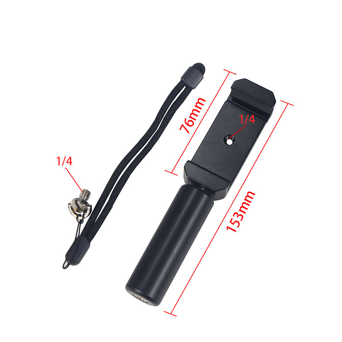 Universal 1/4'' Screw Handle Stabilizer Tripod Stand For Smartphone Holder Bracket Phone Clip Aluminum Alloy Vlog Shooting Stand