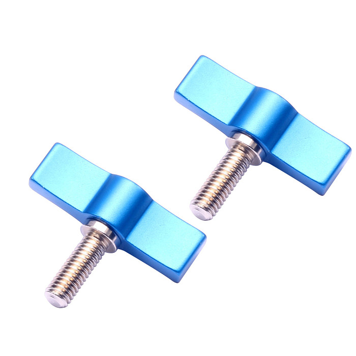2PCS M6*17 Hand Screw Aluminum Alloy Handle Adjustable Screw  For SLR Camera Photography Accessories Sports Camera