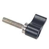BGNING New Mini L-shaped One-word Adjustable Hand Screw M4*17 Rotation Radius 15mm CNC Aluminum Alloy Handle Photography Screw For Camera accessories