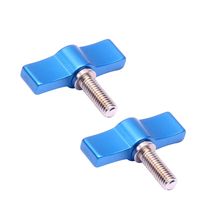 2PCS M6*17 Hand Screw Aluminum Alloy Handle Adjustable Screw  For SLR Camera Photography Accessories Sports Camera