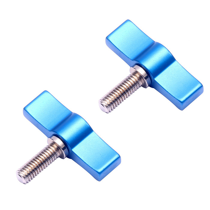 2PCS M6*17 Hand Screw Aluminum Alloy Handle Adjustable Screw  For SLR Camera Photography Accessories Sports Camera