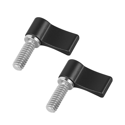 2PCS BGNing CNC Aluminum Alloy 1/4*17  SLR Camera Clamp Screw Adjustable Hand  Tight Lock Screws for DSLR Photographic Equipment Camera Accessories