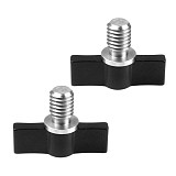 2Pcs T-Type 3/8 inch 14mm Wrench Screw  For Sports SLR Camera Photographic Equipment