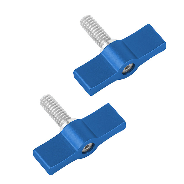 2PCS BGNing Aluminum Alloy 1/4 SLR Camera Clamp T-wrench Screw Hand Tightening Screw Adjustable Screws for DSLR Camera Photo Studio Accessory