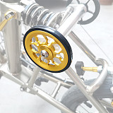 QWINOUT 61mm Easy Wheel for Brompton Folding Bike Modified Aluminum Alloy M6*16 Screw