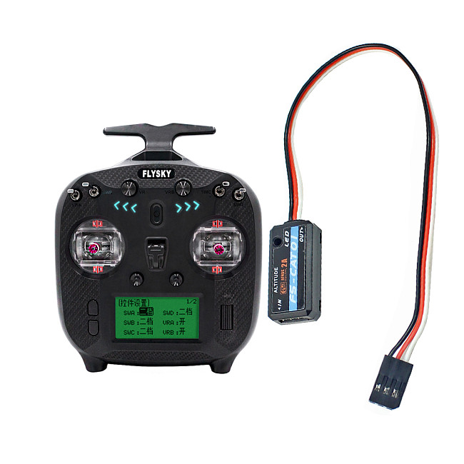 FLYSKY FS-ST8 RC Transmitter 2.4GHz Remote Controller ANT Protocol wi/ FS-SR8 Receiver 8CH +FS-CEV 1000M Remote Control Distance