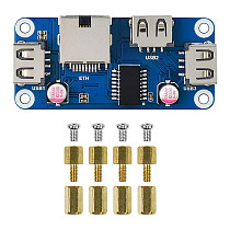 RJ45 Ethernet 10/100M USB 2.0 HUB Module HAT Breakout Expansion Board Starter Kit for RPI 0 Raspberry Pi Zero W WH 4B 3B+ 3A+ 2B