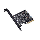 PCIE TO TYPE-C Expansion Card 10Gbps USB3.1 Type-C x 2 PCI-E Adapter Card Converter Controller Desktop Add On Cards ASM1142 Chip