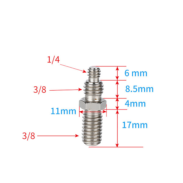 10pcs 1/4  to 3/8  Screw Mount Adapter for Camera Flash Tripod Monopod Light Stand Fixed Screw Connection Mount Camera Accessory