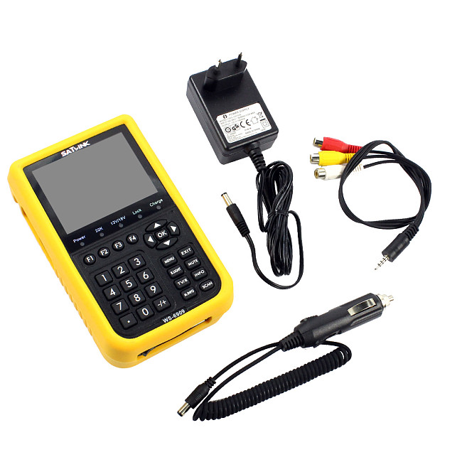 SATLINK WS-6909 satellite finder signal / satellite channel search instrument DVB-S.DVB-T