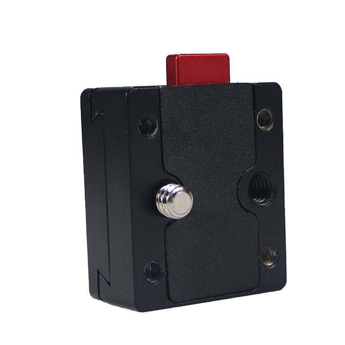 Quick Release V-Lock Battery Mount Plate, 1/4 Screw with 15mm Dual Rod Clamp Adapter for DSLR Camera, V-Mount Battery Mount