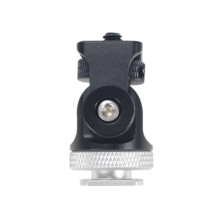 DSLR Camera Monitor Holder 360 ° Swivel and 180 Degree Tilt Adjustable Monitor Mount with 1/4 Mounting Screw Cold Shoe Mount