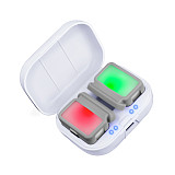 Two-way Mini-fill LED Video Light Clamp Charging Case Box Tricolor Soft Light For DJI OM5 4SE Osmo Mobile 5 Gimbal Vlog Shooting