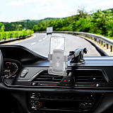 Adjustable Car Phone Holder, Suction Cup with 17mm Connecting Head, Universal Holder for Smartphone and Truck
