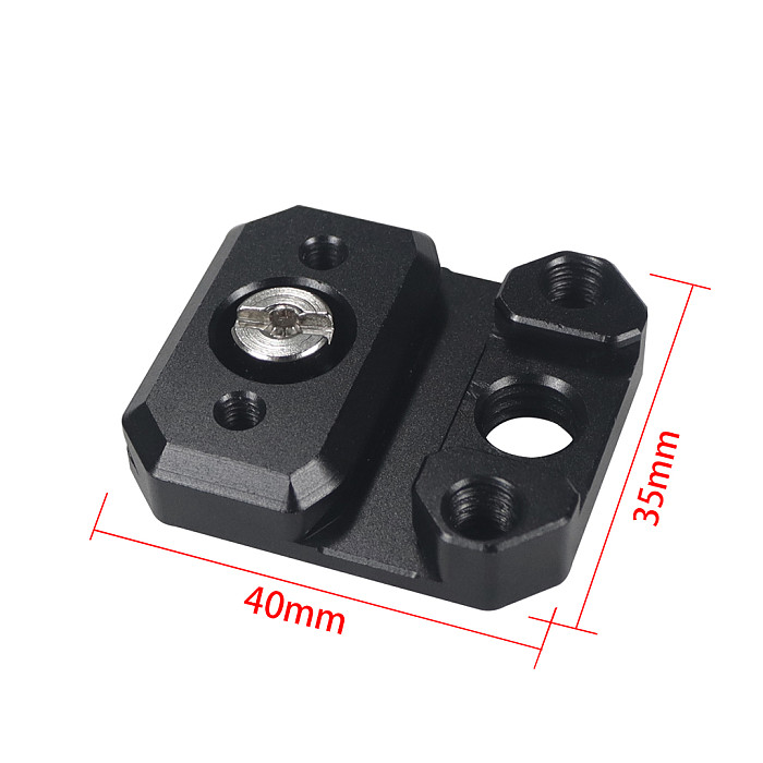 Metal Side Mount Plate with 1/4 3/8 Screw Hole, Arri Bracket for Zhiyun Crane 2S Handheld Gimbal Stabilizer, DIY Mount Extension