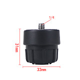 17mm Ball Mount to 1/4 Screw Adapter for Gopro 10 9 8 Action Camera 17mm Double Socket Arm Clamp Ballhead Connecting Bracket