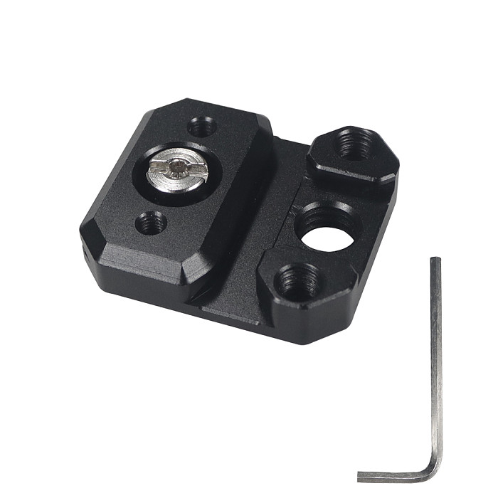 Metal Side Mount Plate with 1/4 3/8 Screw Hole, Arri Bracket for Zhiyun Crane 2S Handheld Gimbal Stabilizer, DIY Mount Extension