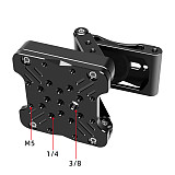 Z-Shaped Tripod, Foldable Aluminum Camera Stand, Quick Release Plate, Bracket, Bubble Level Stabilizer for DSLR Camera and Phone