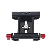 Universal DSLR Camera Mount Base Plate with 15mm Pole Rails, Rail Blocks for Sony SLR Camera Mount Cage Pole Support System