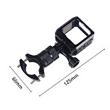 Rechargeable Aluminum Alloy Camera Cage Type-c Port For DJI Action 2 Main Camera