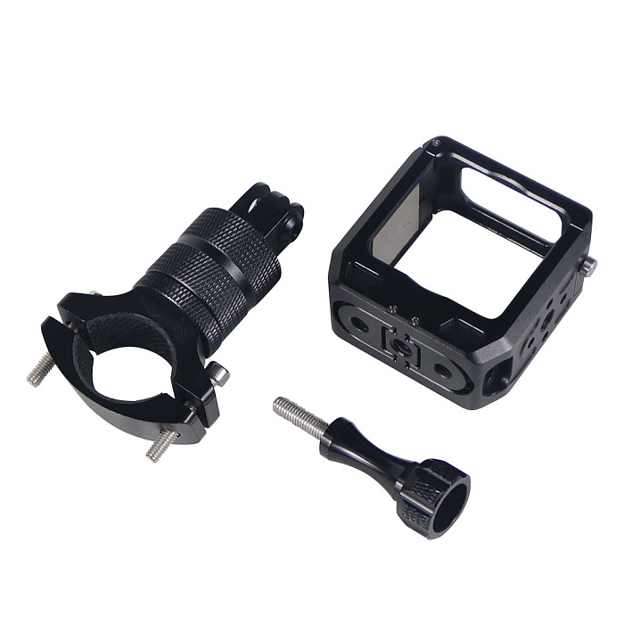 Rechargeable Aluminum Alloy Camera Cage Type-c Port For DJI Action 2 Main Camera