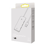 Baseus USB C HUB 4 Ports Type C to USB 3.0 HUB Splitter Adapter For Macbook iPad pro Samsung Huawei High-Speed USB Splitter Hab