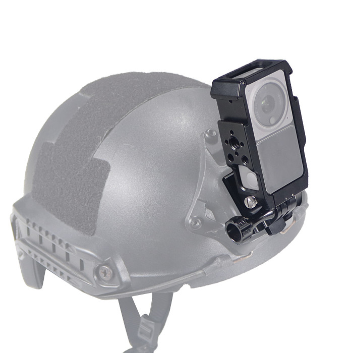 Aluminum Alloy Camera Cage Extreme Sports Anti-loose Design Magnetic Suction Folding Double-leaf Card For DJI Action 2 camera
