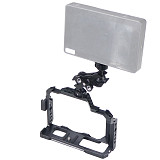 Aluminum Alloy XT4 Camera Cage Upgrade Adjustable Angle Handle 1/4 Turn 1/4 Magic Arm Kit Camera Protection Bracket For Fuji XT4 Universal Monitor