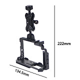 Aluminum Alloy X-E4 Camera Cage 3/8 Alai positioning to 1/4 Magic Arm Kit Extension Accessories  Protection Frame Bracket For Fuji X-E4 Universal  Monitor