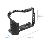Aluminum Alloy XT4 Camera Cage Upgrade Adjustable Angle Handle 1/4 Turn 1/4 Magic Arm Kit Camera Protection Bracket For Fuji XT4 Universal Monitor
