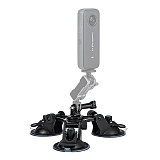 For Action Camera//GoPro 10/9 Camera/Insta360 ONE X2/ONE/ONE X Car Interior and Exterior Sunroof Mobile Phone Car Shooting Mount Big Tripod Suction Cup Mount