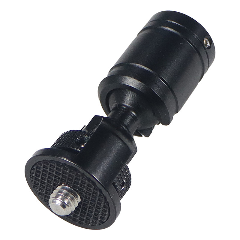 Mini Gimbal Holder CNC Made Aluminum Alloy Adjustment Adapter 1/4 Screw Suitable for DJI GOPRO10 Action Camera Tripod