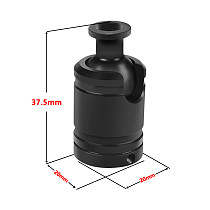 CNC Aluminum Alloy Anti-reverse screw Positioning Adjustable Direct Rotation 1/4 screw Photography Accessories