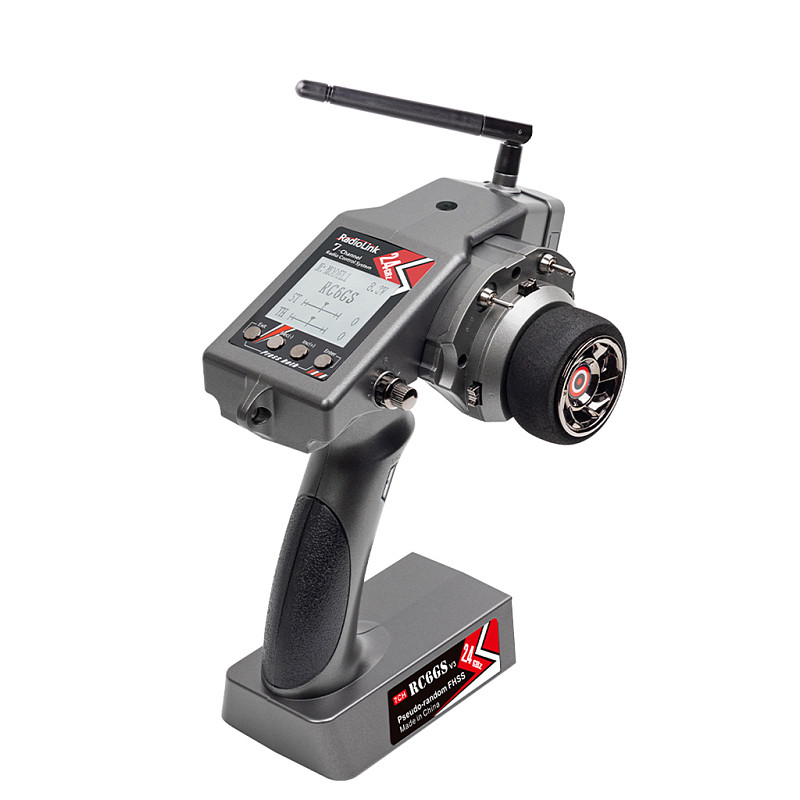 Radiolink RC6GS V3 2.4G 7 Channel Radio Transmitter with R7FG Receiver Gyro Telemetry Included Remote Controller for RC Car Boat