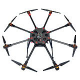 DIY X8-II 1125mm Wheelbase TL8X000-PRO 8-Axle Octocopter Kit with AT10 II RC Transmitter R12DS PIX 2.4.8 32 Bit Flight Control