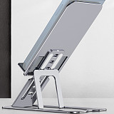 Metal ultra-thin mobile phone stand Desktop live mobile phone stand Lazy ipad stand Foldable tablet stand