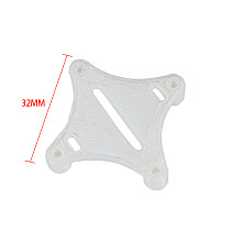 3D  Printed TPU  20x20mm To 25.5x25.5mm Conversion / Isolation Plate For Flight Control Installation Rack