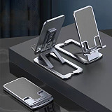 Metal ultra-thin mobile phone stand Desktop live mobile phone stand Lazy ipad stand Foldable tablet stand