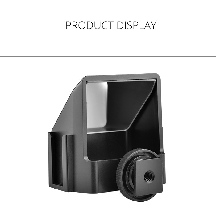 Plastic Vlog Camera Flip Screen with 3 Cold Shoe Mount for Sony A6500/6300 for Fuji XT20/30 for Canon for Nikon SLR Accessories